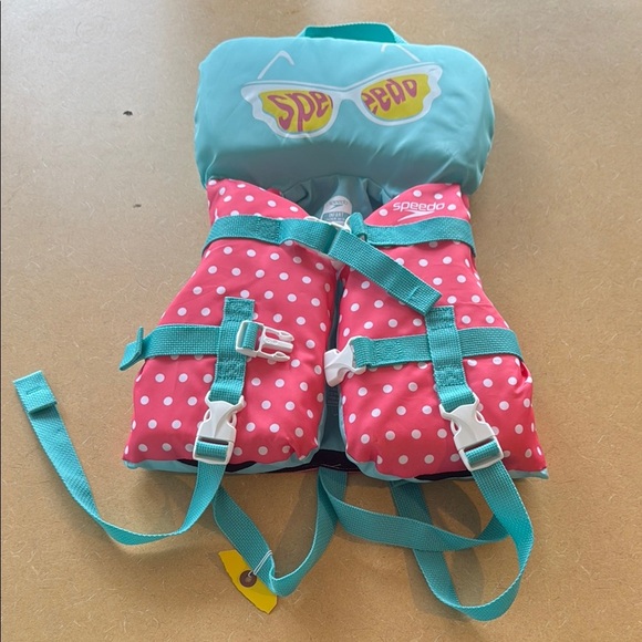 Speedo Kids' Polka Dot Life Jacket - Picture 1 of 6